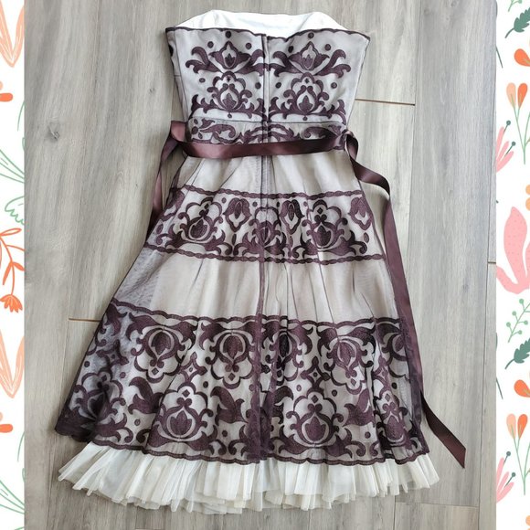 BCBGMaxAzria multilayered floral print dress - Picture 2 of 2